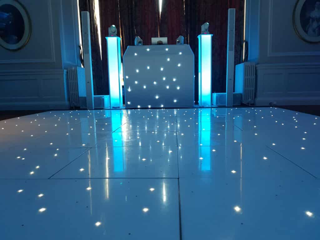A starlit dance floor provided by Magnum Entertainment for a corporate client
